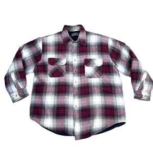 Vintage Big Chest Pocket Grunge 90s Hipster Plaid Shacket